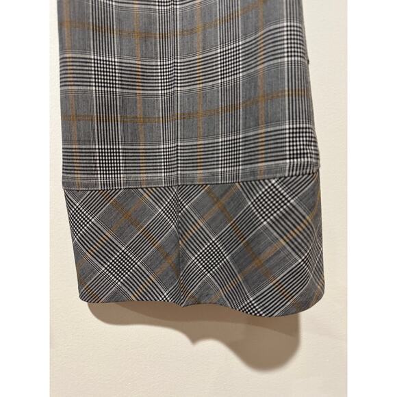 Robert Rodriguez Plaid Crop Flare-Hem Tailored Trousers Size 4 Mid Rise Dressy - Picture 14 of 15